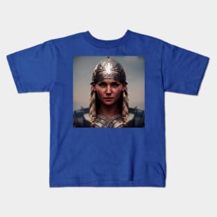 Viking Shield Maiden Kids T-Shirt